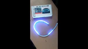 Baja Hitam Universal LED DRL Strip Running Mobil 60cm untuk GM/Volkswagen/Audi/Benz