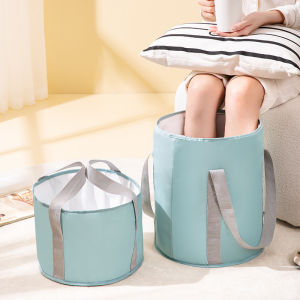 MONLEYTA | Foldable Portable Knee-Height Foot Bath Tub Home Use Foot Washing Basin Deep Bucket For Leg Soaking Convenient Travel Essential