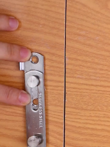 Grendel Kait Slot Selot Overpal Overval Gesper Kunci Gembok Pengait Geser Lurus Pintu Lemari Stainless SUS 304 180° Hinge Sliding Buckle Door Latch