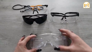 Kính bảo hộ gọng trắng cao cấp TOLSEN 45072 - Hàng chính hãng.