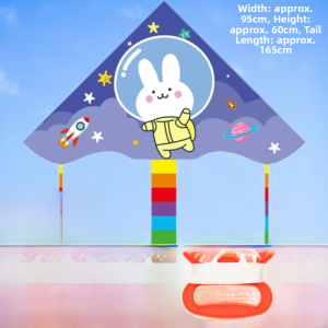 2024 New Handheld Kite Cartoon Pattern Easy to Fly with Micro Wind Handheld Line Reel Small Kite for Sports And Fitness