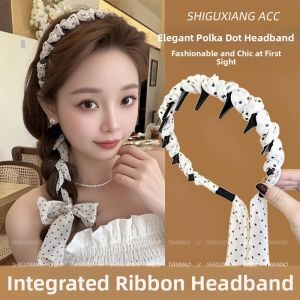 Summer Braided Hairband Scarf Integrated High Top Headband