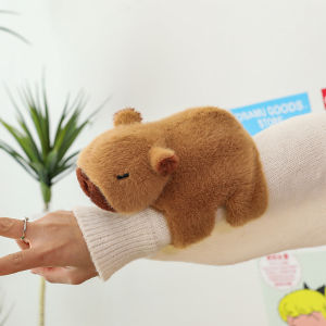 Plush Capybara Doll Toy Birthday Holiday Gift Childrens Cartoon Cute Slap Slap Circle Soft Stuffed Animal Figure Universal Gender