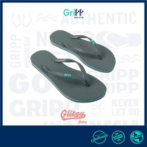GriPP - Glitzy Grey Davys Turquoise Sandal Jepit