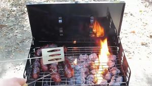 Alat Panggang Barbeque Grill Portable Panggangan Arang Bakar BBQ Jagung Sate Daging Steak Yakiniku