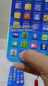 English Malay Bilingual Simulation Mobile Phone Toys Baby Early Education Toys toys for kids learning education toys baby toys 1-6 year