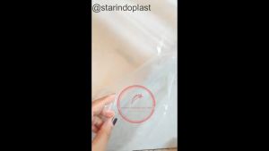 Plastik klip baju pond ukuran 30x40 ( isi 20pcs) Bening Polos