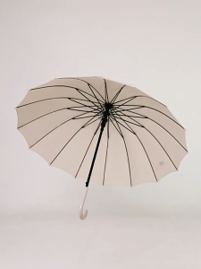 (Ship in 24hrs)AMBRELLA 16K Windproof curved handle big umbrella quality classic business umbrella small rain or shine Long umbrella