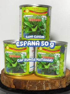 Benih Sawi Caisim Espana 50 gram kaleng Cap Bunga Matahari dataran rendah bibit biji sayur sayuran shinta hydroponik hidroponik