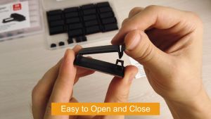 10 ชิ้น คลิปหนีบลวดผูก ตัวจัดระเบียบสายเคเบิ อุปกรณ์คลิปหนีบจัดเก็บสายเคเบิ้ล จัดระเบียบสายเคเบิ้ล มีกาวในตัว