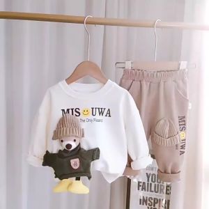 ชุดกันหนาวเด็ก ชุดเซ็ต 2 ชิ้น(เสื้อแขนยาว +กางเกงขายาว)ชุดคริสมาส เที่ยวปีใหม่ เกรดพรีเมี่ยมสุดๆผ้านุ่มมากๆ ใส่ได้ทั้งชายและหญิง