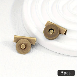 5Pairs Metal Seamless Magnetic Buckle for Bags - Magnetic Snap Buttons for DIY Buckle Closure Magnetic Snaps for Handbags