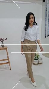Celana Kerja Wanita Kantor Pinggang Karet Bahan Formal Hitam Polos Panjang Model Baggy Pants High Premium Quality Celana Hitam Wanita Celana Kerja Wanita Kantor Celana Bahan Kerja Wanita Celana Bahan Panjang Wanita Celana Hitam Panjang Wanita