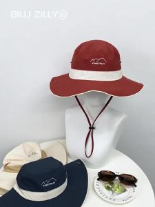 BILLI ZILLY | Face slimming Sun Protection Wide Brim Fishing Hat Red