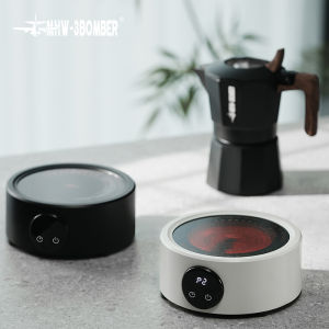 MHW-3BOMBER Mini Coffee Electric Stove for Moka Pot 800w Ceramic Cooktop Milk Water Heating Furnace Coffee Tool Camp Kitchen Use