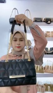 CLARISSA MAHEIN Tas Wanita Kekinian Tas Slingbag Tas Selempang Shoulder bag Tali Rantai Fashion Olivia Korean Style - CMSBB002M