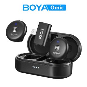 BOYA Omic D/U Wireless Lavalier Lapel Microphone For Smartphone Youtube Podcast Recording Interview Live Broadcast