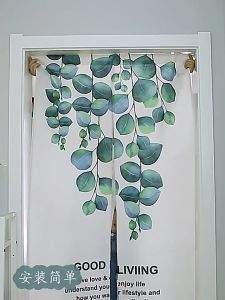 Rèm Vải Khoen Lỗ Khoen Ri Đô Rèm Dán MẪU HOA LÁ HIỆN ĐẠI Vải Dày Khả Năng Chống Nắng Cao