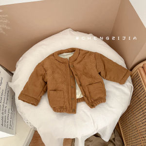 Thick Warm Baby Jacket National Style Pure Color