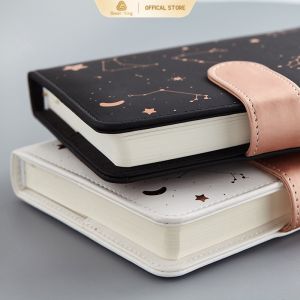 Starry Sky Planner 2025 Yearly&weekly planner 288 Pages A6 size notebook/journal/diary PU Leather soft cover Stationery
