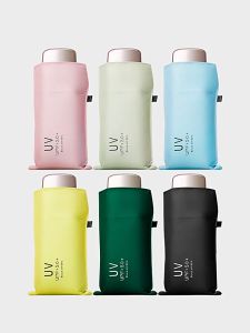 TALENTIN Mini Pocket Umbrella Folding Flat Umbrella UV Protection Umbrella Windproof Portable Umbrella Summer Outdoor Payung UV Payung Lipat