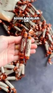 FREE GIFT HALAL Roshen Konafetto Nero Sweets in Cocoa Compound Coating Coklat