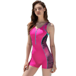Lyseacia M-5XL Phụ Nữ Áo tắm một mảnh Boyleg Thể Thao khoá kéo dây kéo phía trước kiểu Color Block in chấm bi nhanh khô Bộ Đồ Tắm Đồ Bơi Không Tay cỡ lỡn Thể Thao đồ bơi Racerback Bãi Biển Hồ Bơi Kỳ Nghỉ Hè đồ bơi mặc đi biển thể thao dưới nước Áo Tắm Cho