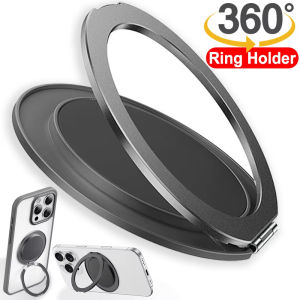 360° Rotation Ultra-thin Back Sticker Mobile Phone Holder Stand Adjustable Invisible Phones Finger Ring Bracket Desk Support
