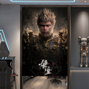 HUAJIANYU | Custom No-drill Curtain For Internet Cafe Gaming Room Decoration