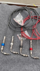 Dây ga Hell kèm co ga inox 304 đầu ngắt tròn cnc