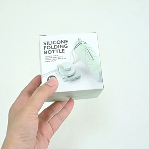 600ml Silicone Collapsible Sports Water Bottle Reusable Bpa Free Large Capacity Folding Mug Travel Fitness