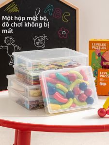 Hộp Lưu Trữ Đồ Chơi Trong Suốt Cho Đồ Chơi Ghép Hình Và Khối Xây Dựng Nhỏ