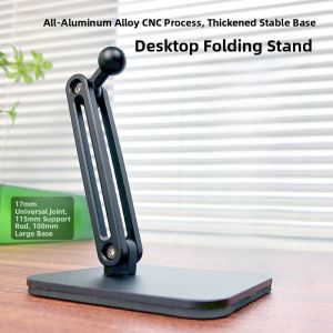Wireless Fast Charging Magsafe Magnetic Phone Holder Qi Desktop Strong Magnetic Aluminum Alloy 15W Car Mount 17mm Accessories