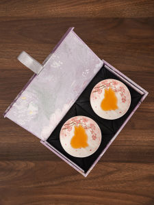 XIANGYE | Elegant Ladies Special Owner Cup Red Ceramic Hand-Painted 1 Pair