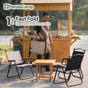 Kermit Chair Kerusi Lipat Kayu Portable Wooden Foldable Chair Camping Outdoor Leisure Picnic Hiking