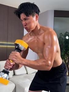 Adjustable Vibrating Dumbbells 10KG/30kg Dynamic Dumbbells Muscle Trainer for Sport Gym 弹力哑铃