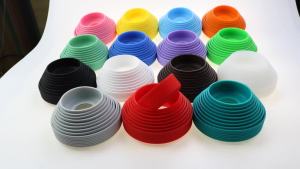 JCD 9cm Anti-Slip Water Bottle Sleeve Silicone Cup Bottom Cover Heat Insulation Coaster Sleeve Glass Cup Base Protective Cover