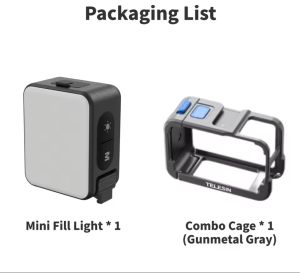 ULANZI กล้อง LM18มินิ LEDแฟลชวิดีโอแสง Vlogging กันน้ำถ่ายภาพแม่เหล็กเติมแสงสำหรับ DJI Osmo Action 5 Pro 3/4อุปกรณ์โครงใส่กล้องและอุปกรณ์เสริมสำหรับ Osmo Pocket 3