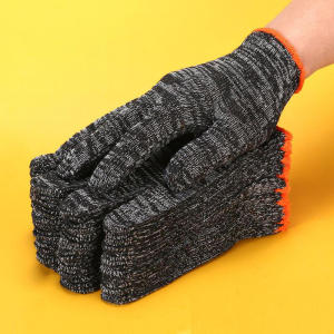 12Pairs Quality Nylon Work Gloves Wear Resistant For Woodworking Gardening Outdoor Camping Climbing Fishing Non-slip Mittens