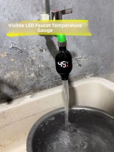 Bath Temperature Meter Baby Shower Waterproof LED Temperature Controller Household Faucet Universal Visual Water Temperature Gauge