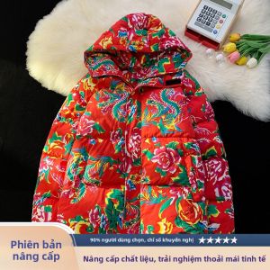 JIARONG | Áo Khoác Bông Cotton Nam Phong Cách Truyền Thống Đón Năm Mới