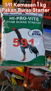 591 Kemasan 1 kg | Pakan Starter Ayam Jago | Pur Starter Ayam Bangkok | Pakan Starter Ayam Buras
