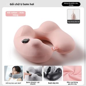 OSEAGLE | Gối Du Lịch Hình U Bơm Hơi Bảo Vệ Cổ