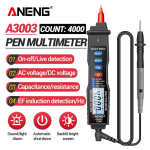 ANENG | Professional Pen Multimeter DC AC Voltage NCV Induction ANENG A3003 Hz Ohm Diode Line Break Detection Electrician Household Tool