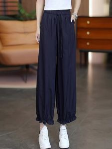 Quần Short Phồng eo Cao Màu Hải Quân