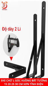 Eke Chữ L Góc Vuông Bắt Tường 15cm 20cm 25cm 30cm Sơn Tĩnh Điện Giá Đỡ Bàn Học Kệ Bếp Kèm Ốc Vít 15 20 25 30 cm Đa Năng