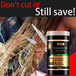 Caviar Hair Mask Keratin Hair Deep Hair Repair Krim Lurus Rambut Luruskan Rambut Hydrating Nourishing Conditioner Repair Dry 鱼子酱发膜1000ML