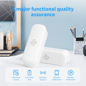 Tuya Smart WiFi Vibration Sensor Real-time Monitoring Mobile Reminder Smart Home Smart Life APP Notification Alarm History