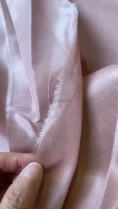 Vải lụa tơ tằm Habotai màu hồng Palacesilk 100% silk Việt Nam siêu nhẹ thoáng mát may váy đầm áo dài somi kiểu