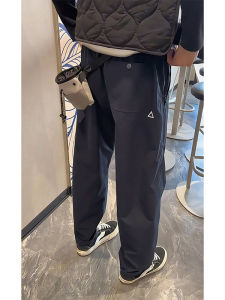 กางเกงปีนเขาแบบลำลองสำหรับผู้ชาย ทรงหลวม ทรงเข้ารูป ทรงหลวม กางเกงขายาวทรงลำลอง ฤดูใบไม้ร่วง/ฤดูหนาว กางเกงขายาวกันลม กันน้ำ ทรงลำลอง